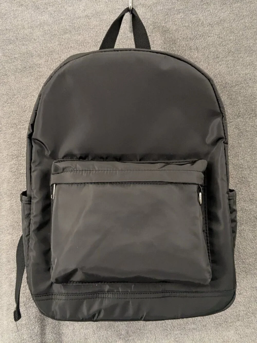 New! Black Backpack with Padded Straps